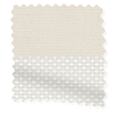 チタン 遮光アイボリー&アイスホワイト ダブルロールスクリーン サンプルの写真