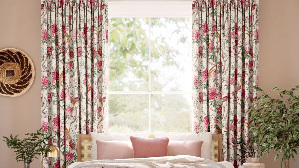 floral curtains