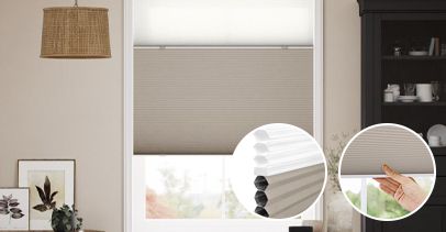 未使用 tuissハニカムシェードツイン(シアー/遮光) ツインハニカムシェード | 採光・遮光機能がひとつになった画期