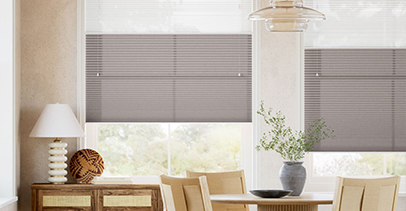 ツインハニカムシェード | 採光/シアーと遮光生地がひとつになった画期