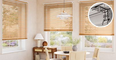 カーテンレール取付け 木目調 ウッド アルミ　ブラインド ライトベージュ カーテンレール取付け 木目調 ウッド アルミ ブラインド ライト