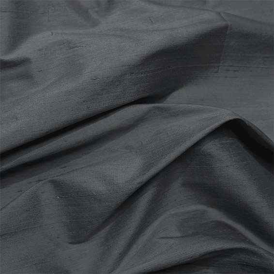 ウェーブアヒスマルグゼ シルク調 スレート カーテン