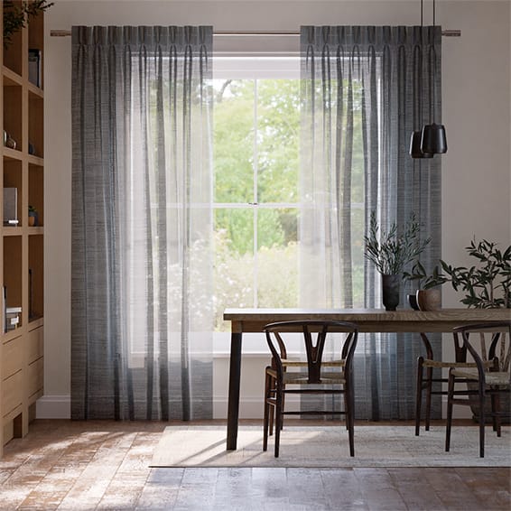 オーバドボイル スレート レースカーテン