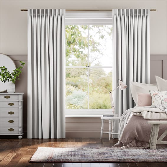 ビジュリネン　ホワイト カーテン