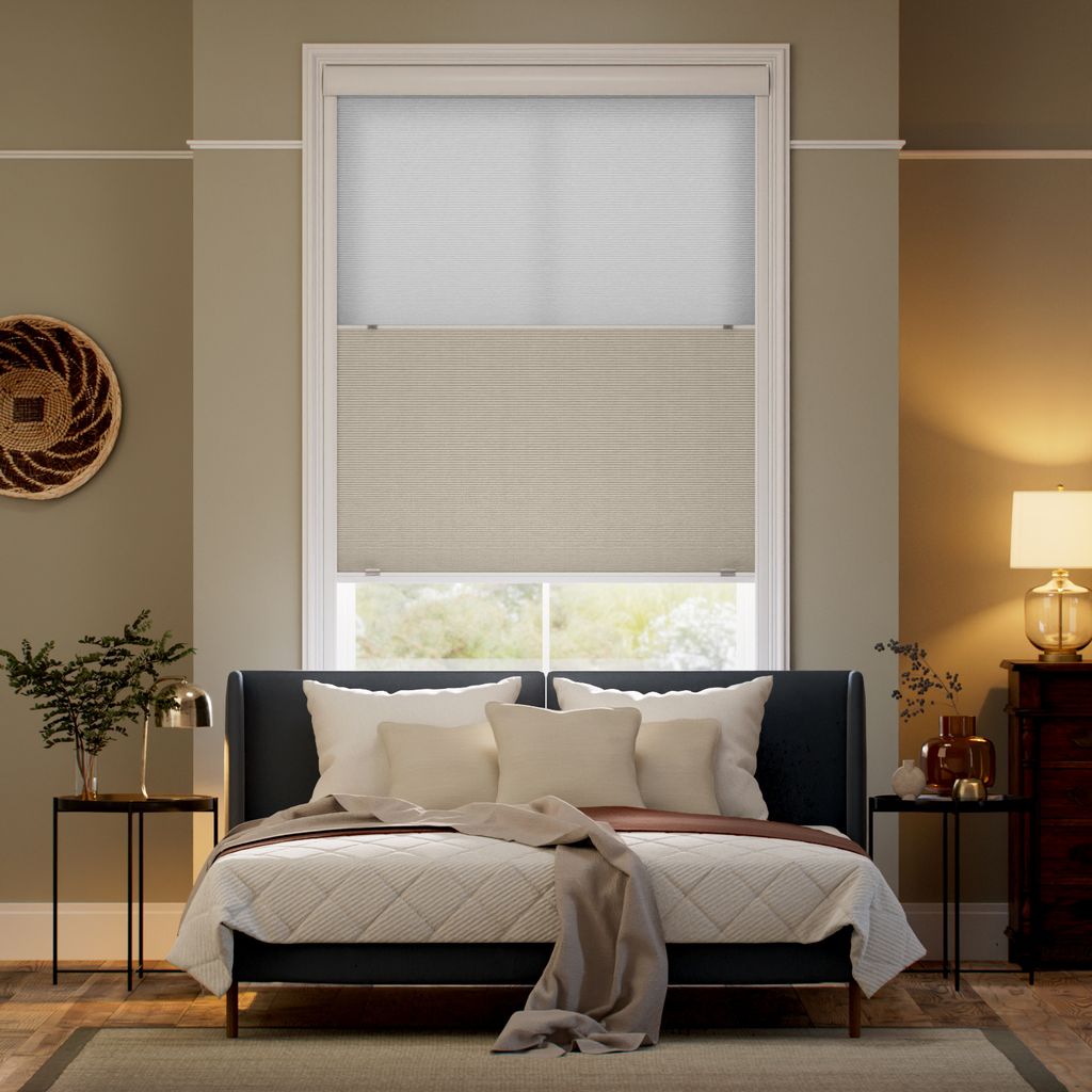 【高遮光フレーム付】ツインハニカム バスケットウィーブ ハニカムシェード