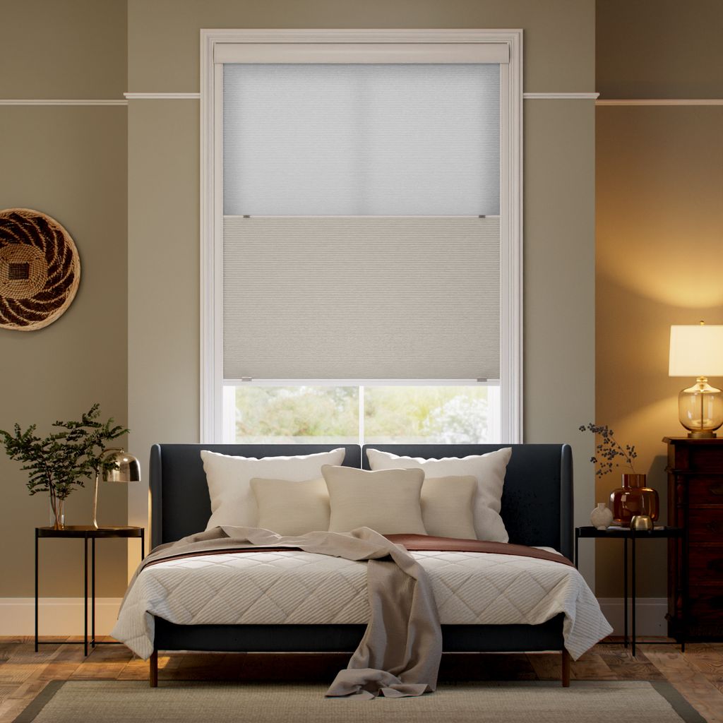 【高遮光フレーム付】ツインハニカム アイボリー ハニカムシェード