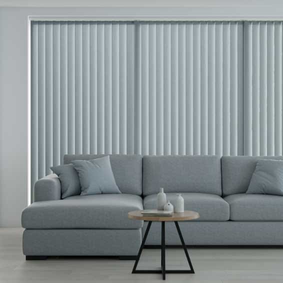 使用期間3ヶ月　賃貸取り付け可能　グレー バーチカルブラインド 遮光 ナチュラル ブルーグレー バーチカルブラインド