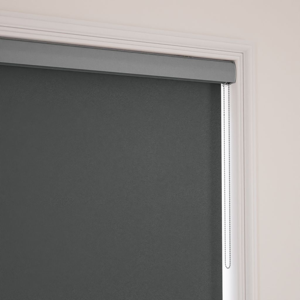 遮光 ダークグレー ロールスクリーン