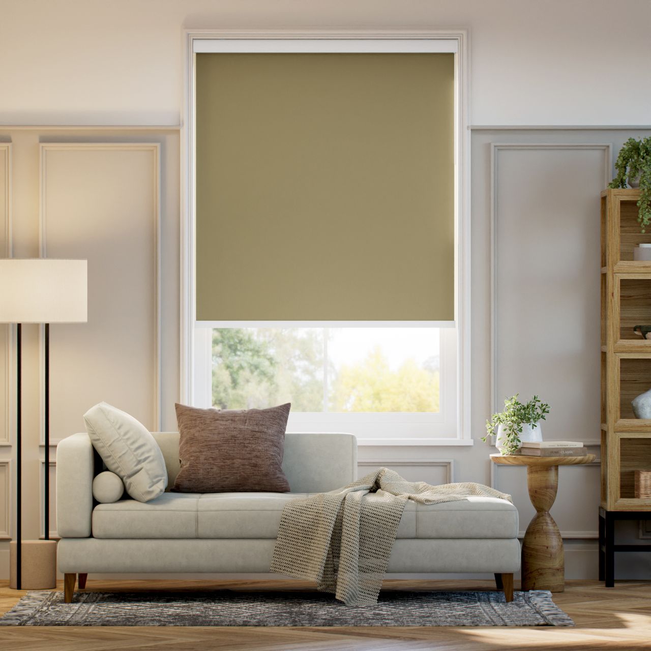 遮光 タン ロールスクリーン