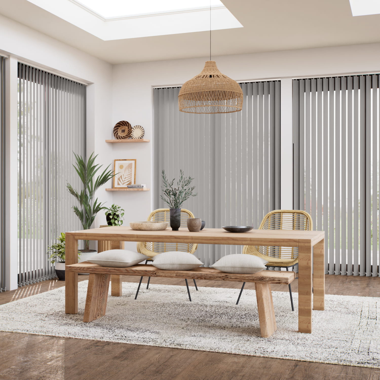 ブラーノ ラベンダーグレー バーチカルブラインド