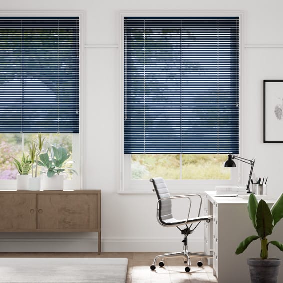 【つっぱり式】エッセンス　ネイビー アルミブラインド