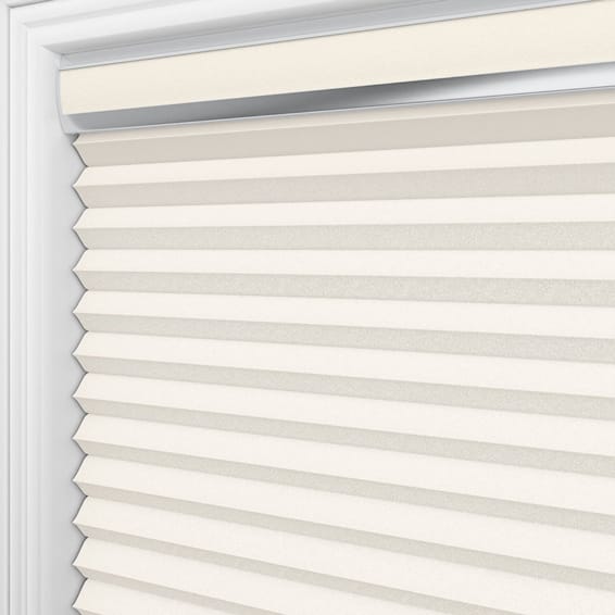 つっぱり式】コードレス採光トリプルハニカム パールホワイト ハニカム