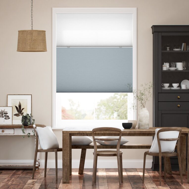 【つっぱり式】コードレス ツインハニカム スカイ ハニカムシェード