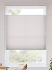 【つっぱり式】コードレス 採光 トップダウンハニカム アッシュグレー コードレスハニカム サムネイル写真