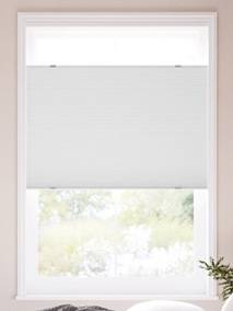 【つっぱり式】コードレス 遮光 トップダウンハニカム ホワイトダヴ コードレスハニカム サムネイル写真