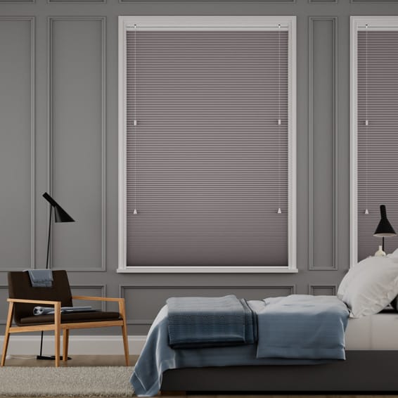 つっぱり式】ツインハニカム シアーダークグレー ハニカムシェード