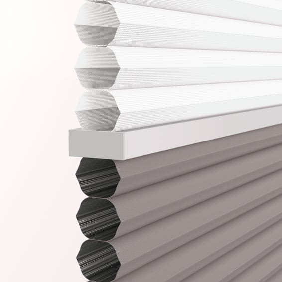 つっぱり式】ツインハニカム シアーダークグレー ハニカムシェード