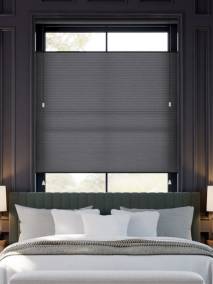 【つっぱり式】採光トップダウンハニカム アンスラサイト トップダウンハニカム サムネイル写真