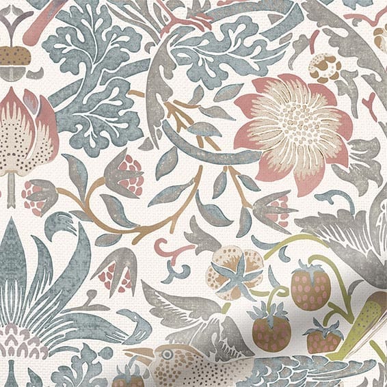 つっぱり式】ウィリアムモリス いちご泥棒 ローズチョーク ロール