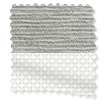 カレス 遮光シルバー＆アイスホワイト ダブルロールスクリーン サンプルの写真
