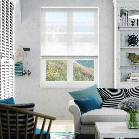 カバボイル　オイスター ローマンシェード