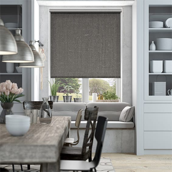 チョイス　パレオリネン　グラファイト ロールスクリーン