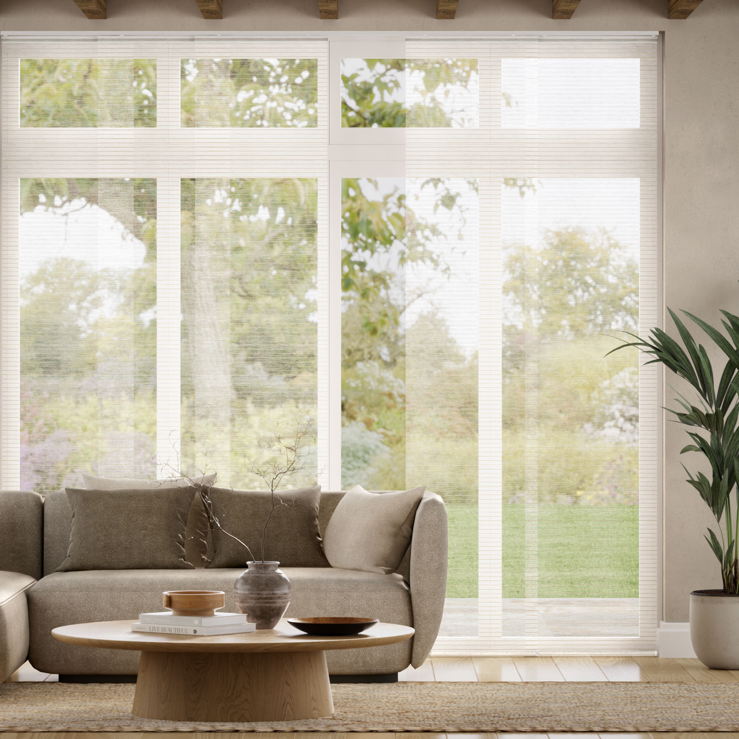 シセロ ライムストーン バーチカル・パネルブラインド