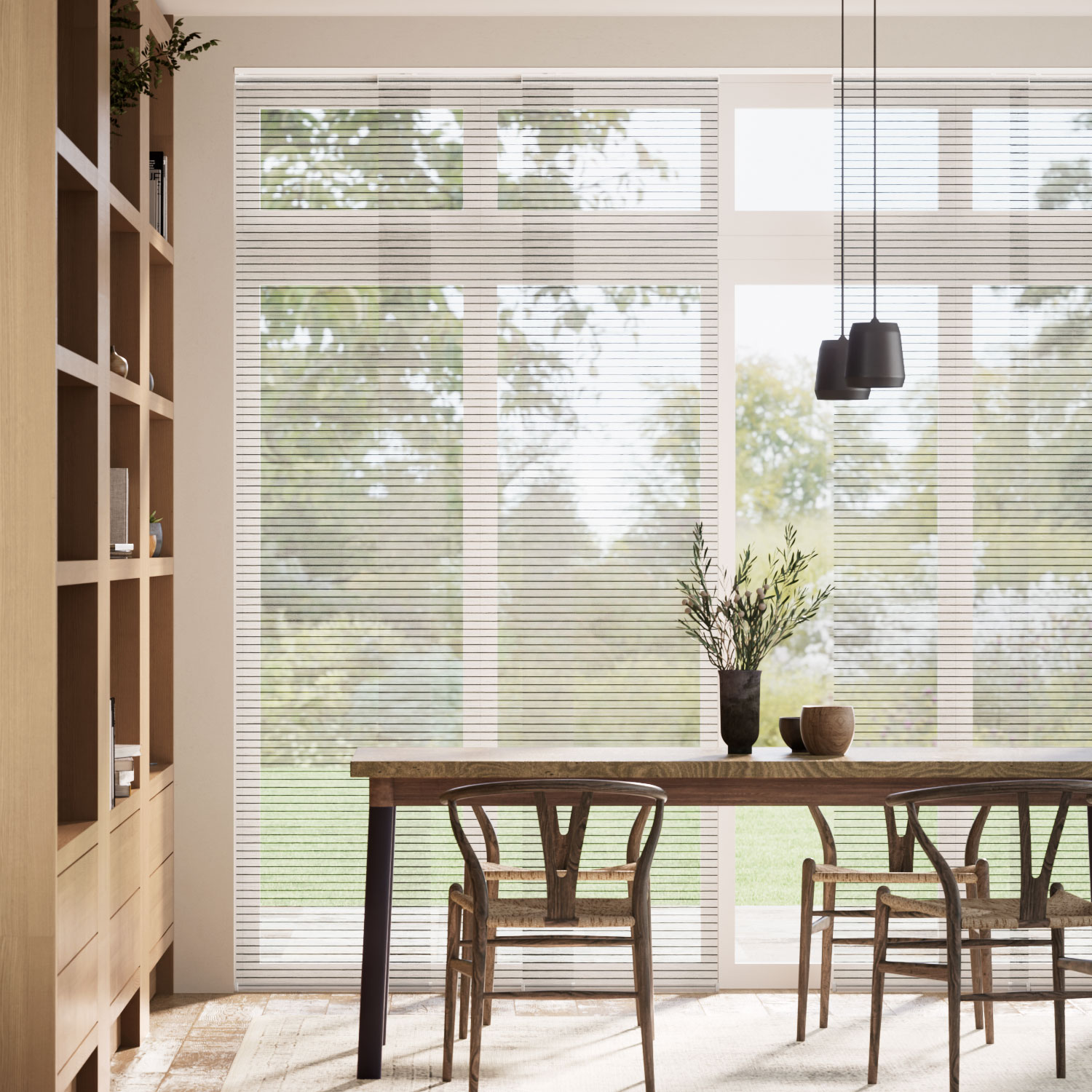 シセロ ピッチブラック バーチカル・パネルブラインド