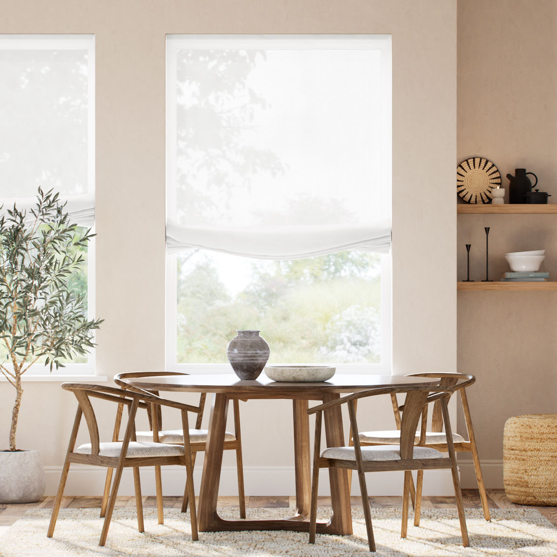 セーラスボイル ブライトホワイト リラックス ローマンシェード