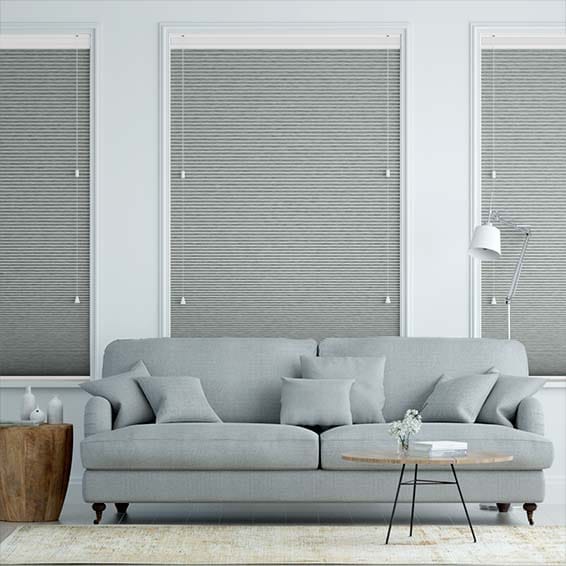 つっぱり式】ツインハニカム グラファイト ハニカムシェード