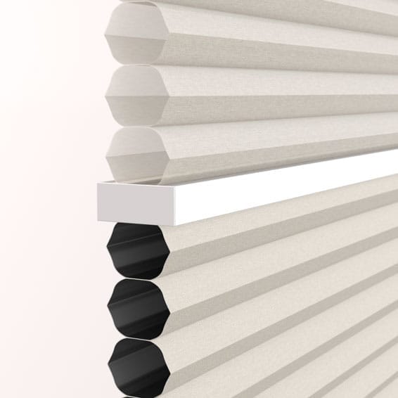 つっぱり式】ツインハニカム シアーアイボリー ハニカムシェード