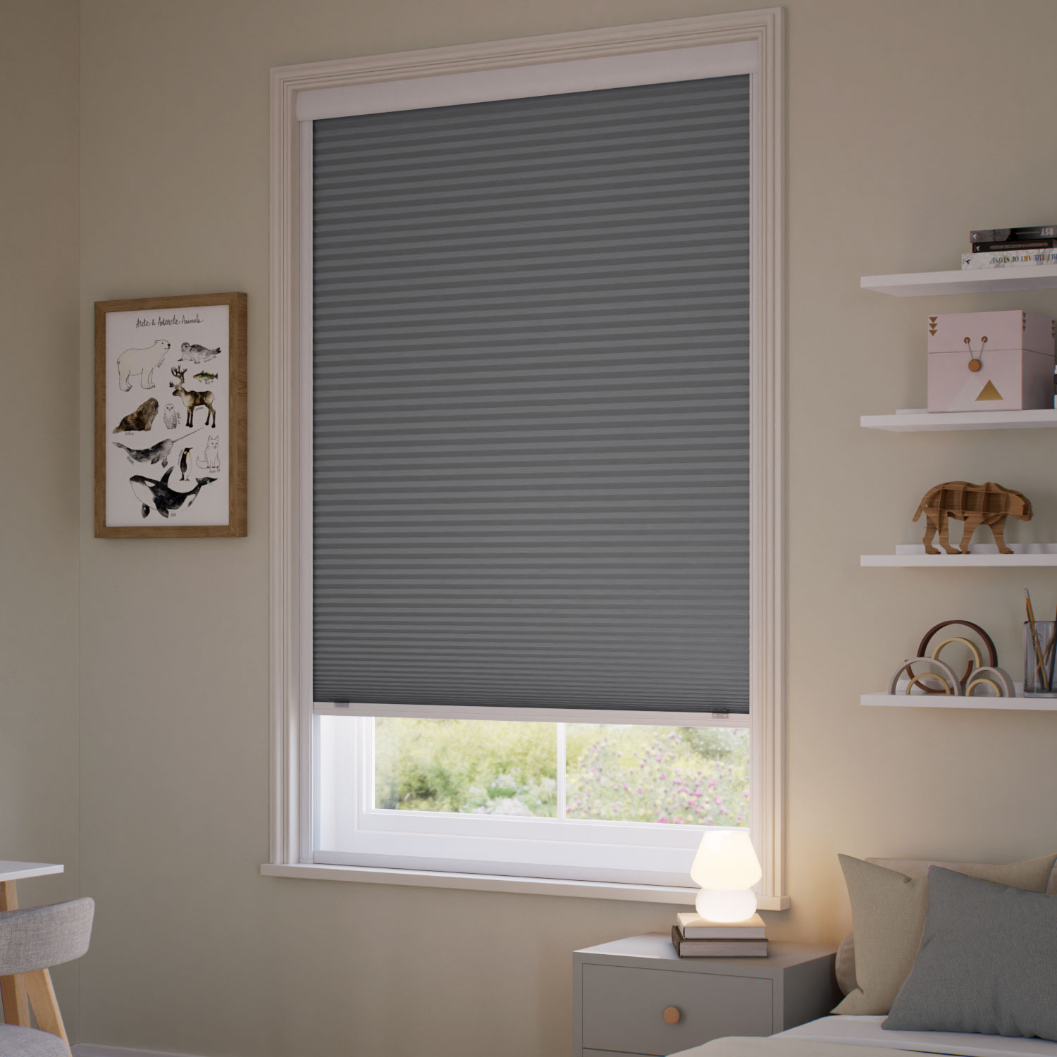 値下げ！unico遮光Wシェード プレーン前幕ドラム式幅146×丈179 新品