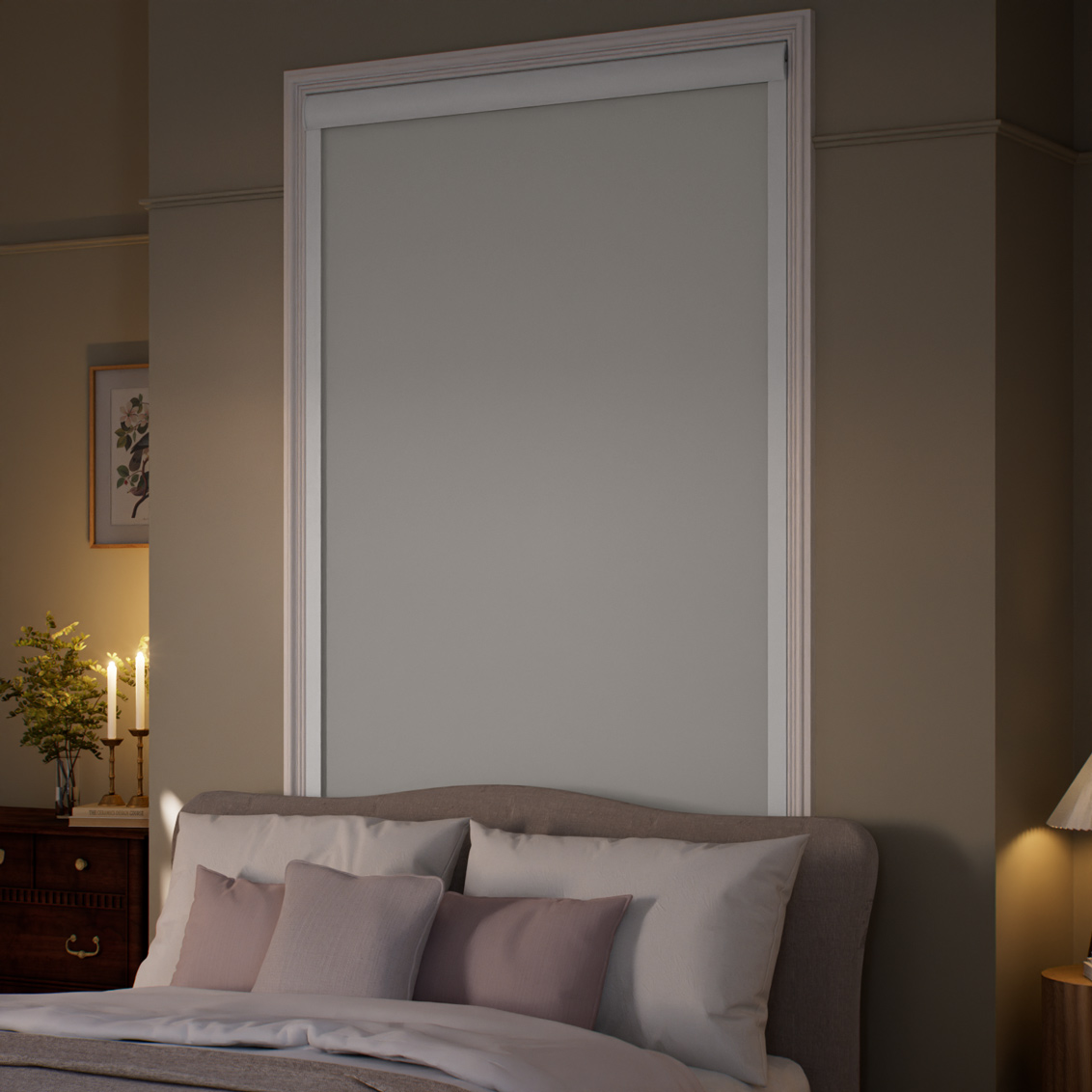 完全遮光パーフェクト グレージュ ロールスクリーン