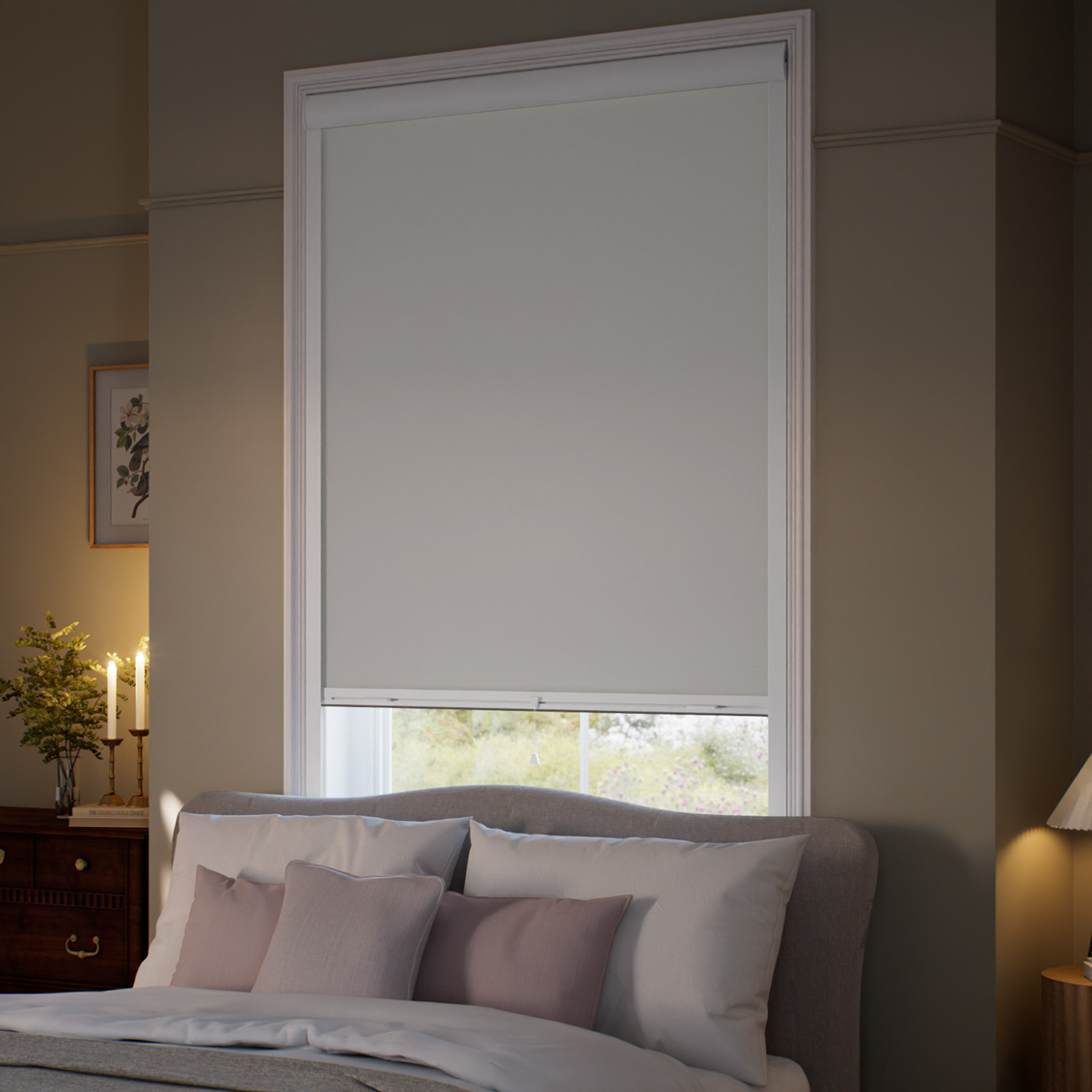 完全遮光パーフェクト グレージュ ロールスクリーン