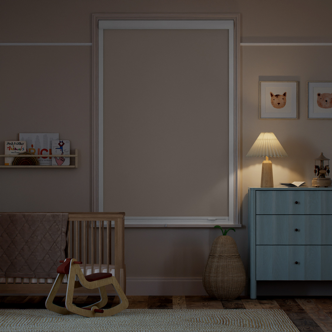 完全遮光パーフェクト ストーン ロールスクリーン