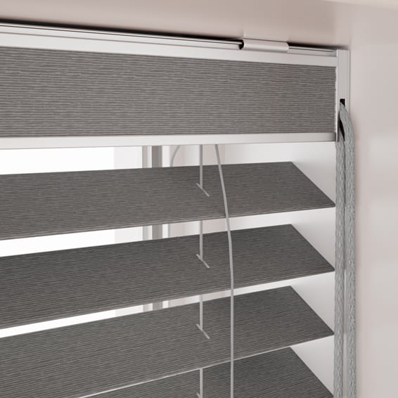 クール スレートグレー ウッドブラインド