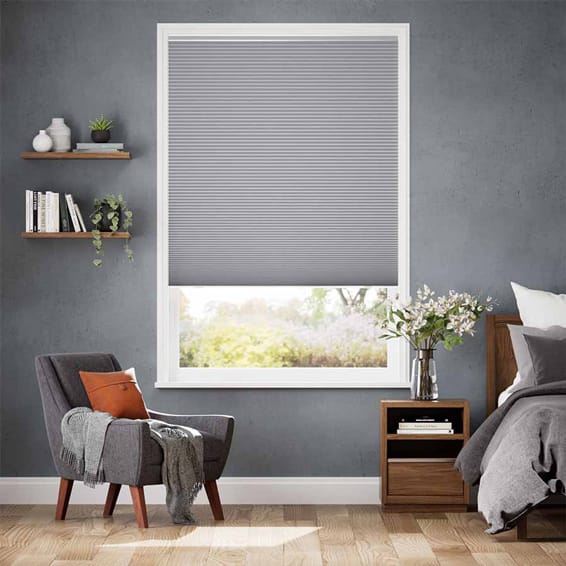 コードレス遮光トリプルハニカム モードダークグレー ハニカムシェード