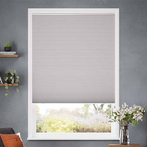 コードレス採光リネンハニカム モダンライトグレー シェード コードレス採光リネンハニカム モダンライトグレー ハニカムシェード