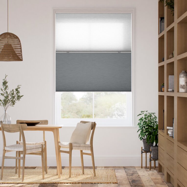 コードレス ツインハニカム スレートブルー ハニカムシェード