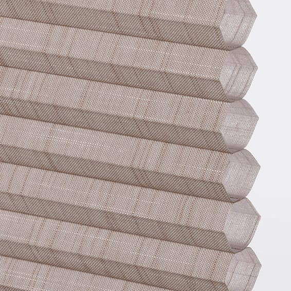 コードレス採光リネンハニカム モダンライトブラウン ハニカムシェード