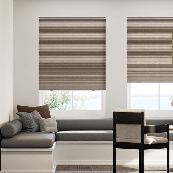 コードレス採光リネンハニカム モスグリーン ハニカムシェード