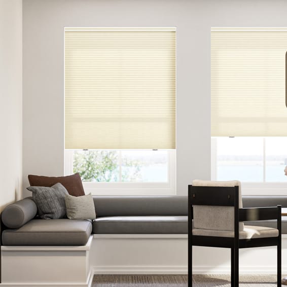 コードレス採光リネンハニカム シアーヌード ハニカムシェード