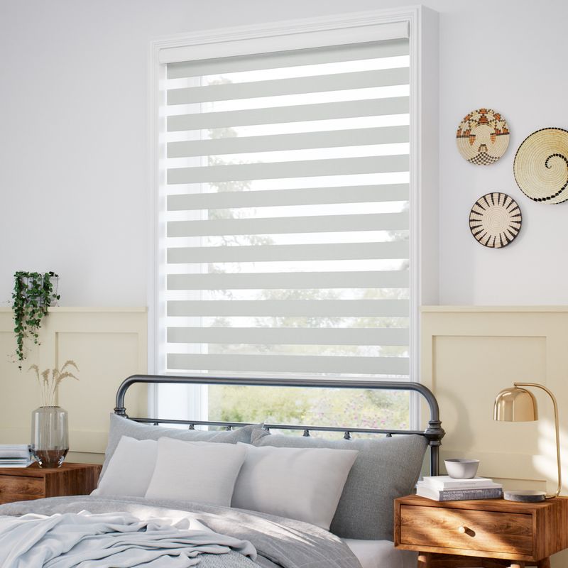 コードレス ゼブラ バニラ 調光ロールスクリーン