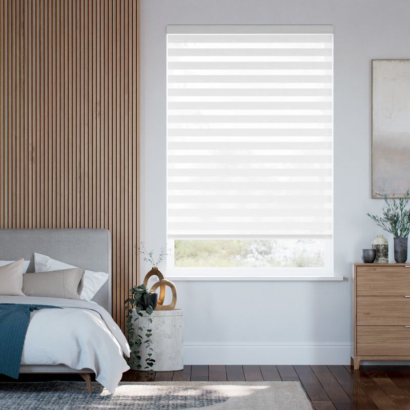 コードレス ゼブラ ココナッツホワイト 調光ロールスクリーン