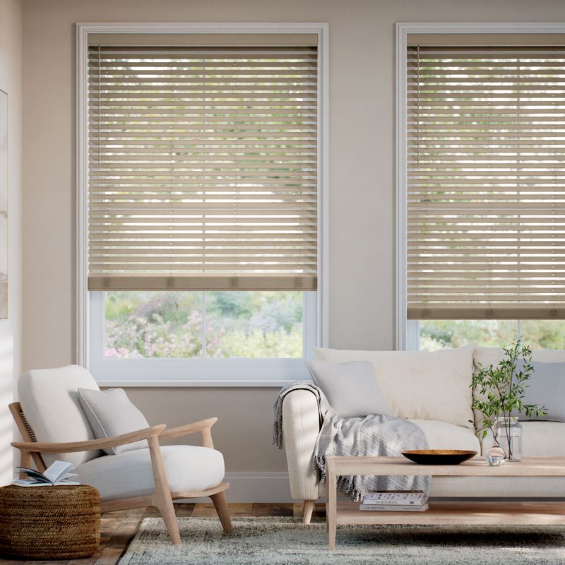 コードレス  メトロポリタン ライトトープ ウッドブラインド