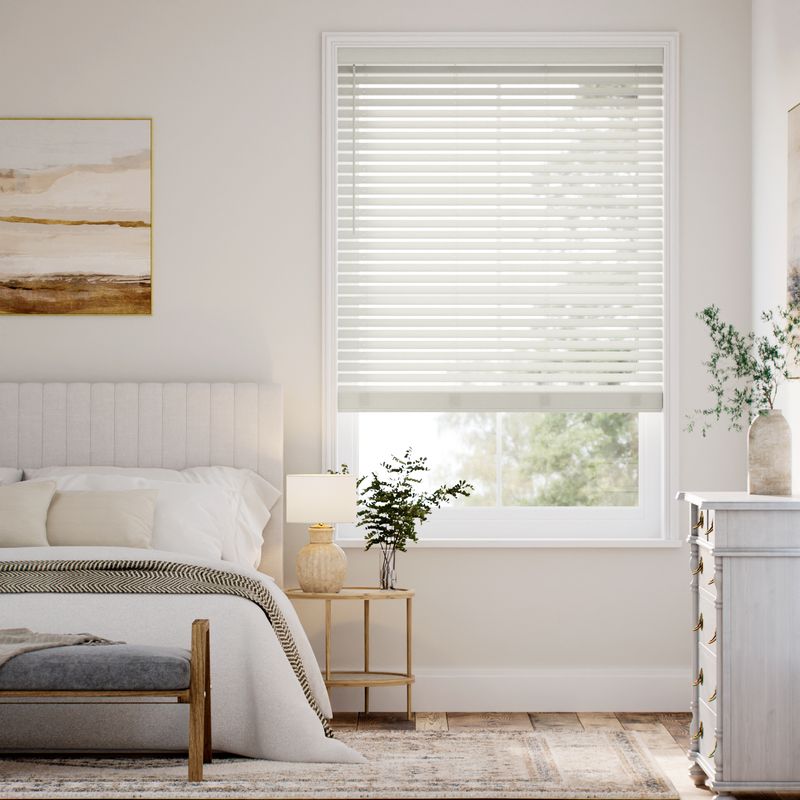 コードレス  メトロポリタン シンプルホワイト ウッドブラインド