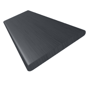 コードレス ナチュラル ダークグレー ウッドブラインド サンプルの写真