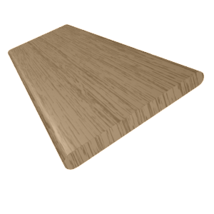 コードレス ラスティック ライトブラウン ウッドブラインド サンプルの写真