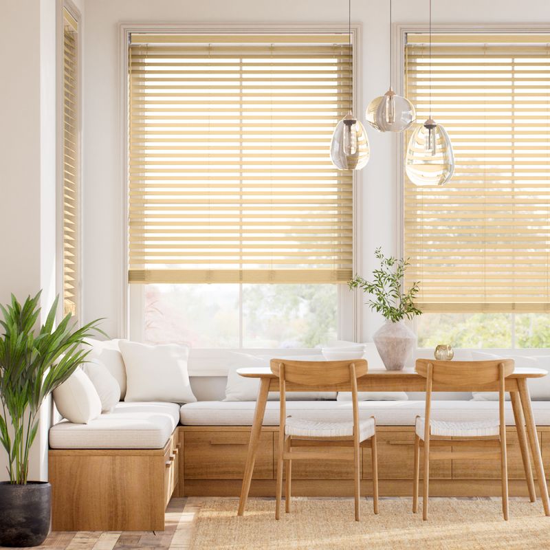 コードレス ラスティック ナチュラル ウッドブラインド