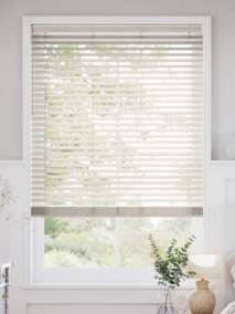 コードレス ラスティック シャビーホワイト ウッドブラインド サムネイル写真